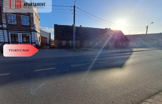 DZIAŁKA Z ZABUDOWANIAMI W CENTRUM OSIEKA NAD NOT.