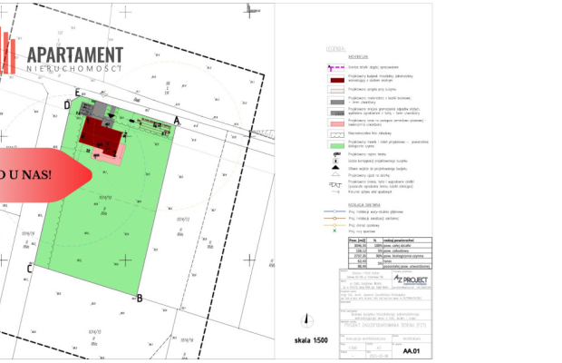 Gotowa działka budowlana Gołębiewo Wlk.