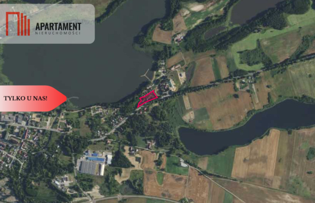 Pięknie położona działka przy jeziorze- Dobiegniew