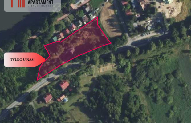 Pięknie położona działka przy jeziorze- Dobiegniew