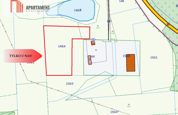 Działka 3000 m2 widok na jeziora kleszczowieckie