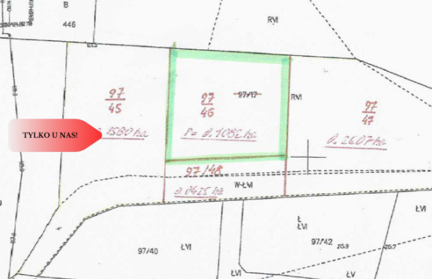 Działka z widokim na las 35 km od Wrocławia!