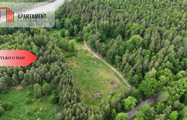 Działka z linią brzegową – Mazury, media, WZ!