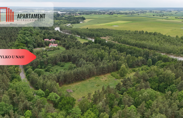 Działka z linią brzegową – Mazury, media, WZ!