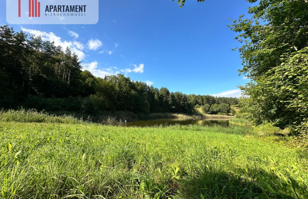 Unikalna działka 3,76 ha z własnym jeziorem!