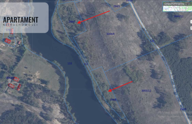 Działka przy brzegu rzeki Brdy!!!