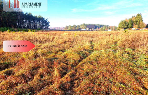 Atrakcyjna działka budowlana na skraju wsi.