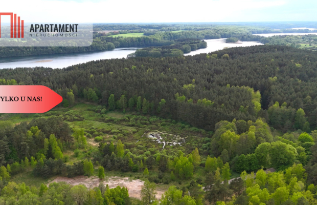 Działka ponad 8ha tuż przy jeziorze!