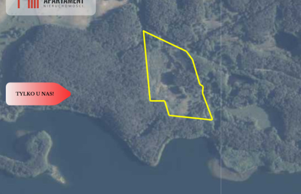 Działka ponad 8ha tuż przy jeziorze!