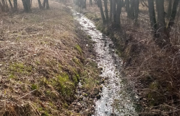 Działka nad jeziorem, z własnym strumykiem