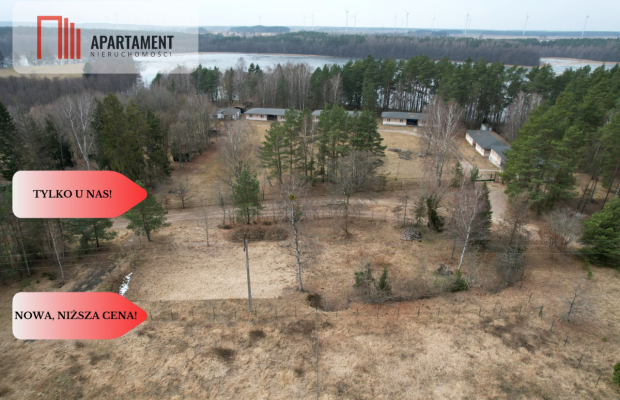 Duża działka nad jeziorem, warunki zabudowy.