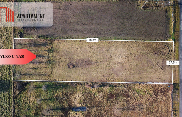 Zawonia ul. Topolowa. 3000 m2! W pobliżu lasu!