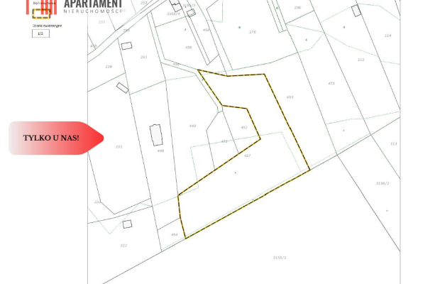 Przestronna działka budowlana w Makowie