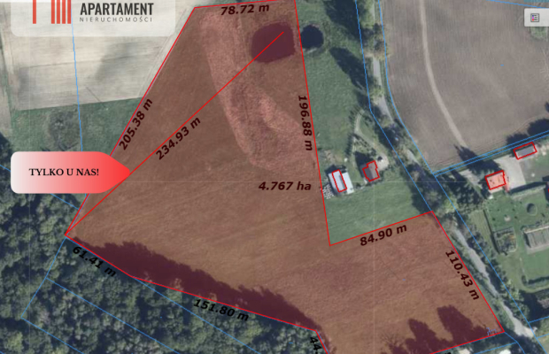 Na sprzedaż działka rolna 5 ha