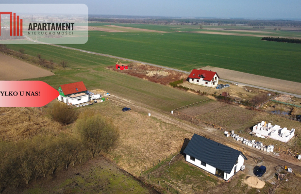 Działka k. Trzebnicy z gotowymi mediami! 902 m2!