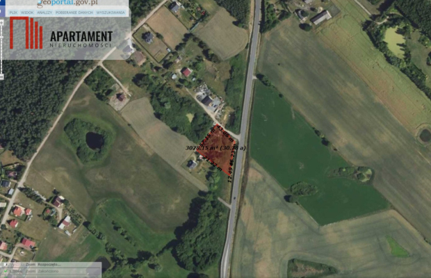 Działka 3039 m² w Siwiałce –las, jezioro w okolicy