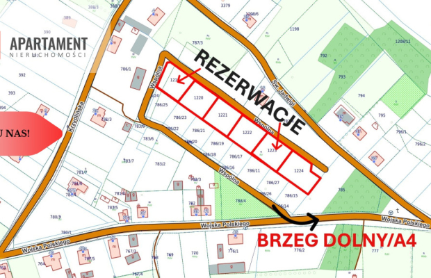 BEZ PCC! Działki Budowlane Lubiąż! FV! MPZP!
