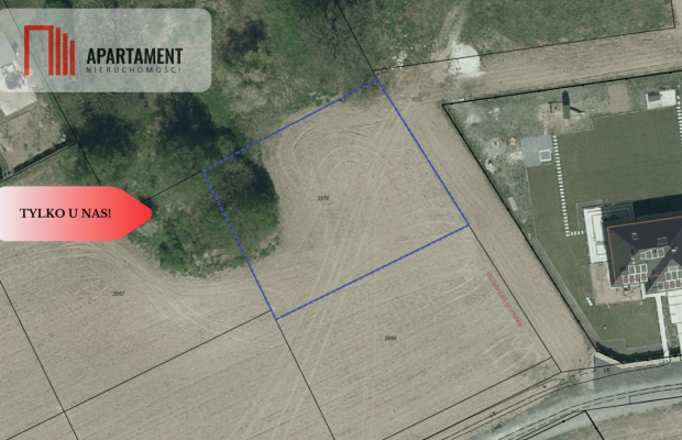 Tylko U NAS 4 Działki budowlana w Łubiance.