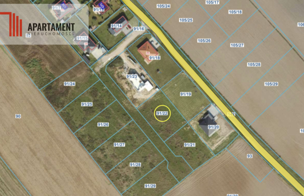 działka budowlana z projektem domu- Szałkowo