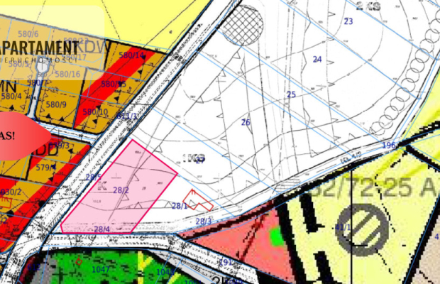 Działka inwestycyjna przy DK36