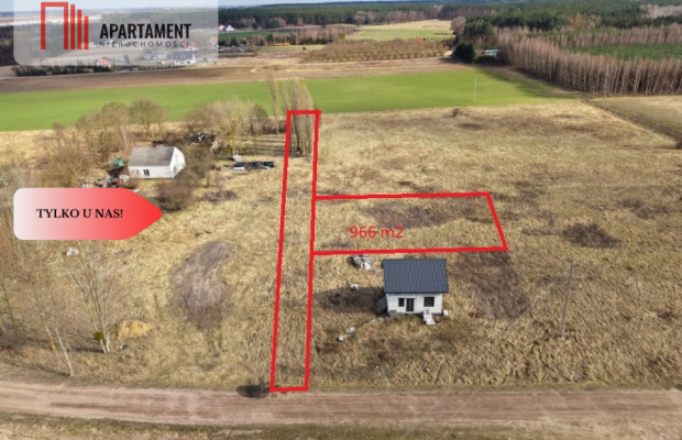 Idealna działka pod dom! 966 m² Gzin – las, spokój