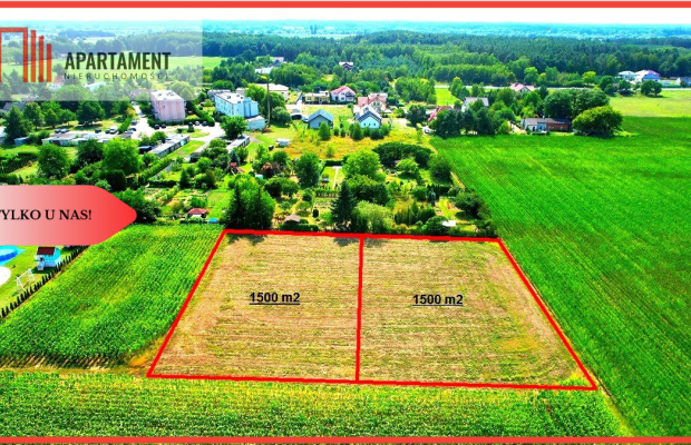 PIĘKNA DZIAŁKA Z MPZP TOPORZYSKO 1500m