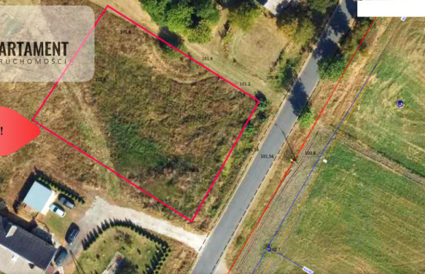 Duża działka budowlana w dobrej lokalizacji!