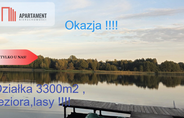 Działka blisko jeziora ,las, 3300m2