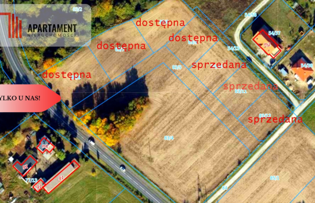 Działki z projektem WZ