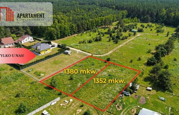 Tylko u nas! Łochowice: Działka pod lasem, WZ, bus