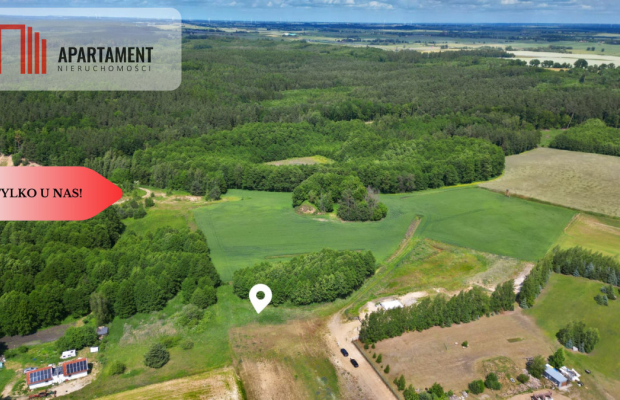 Duża działka z wz oraz mediami przy lesie...piękni