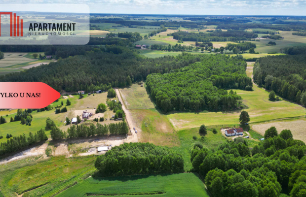 Duża działka z wz oraz mediami przy lesie...piękni