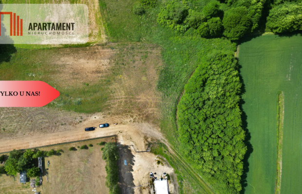 Duża działka z wz oraz mediami przy lesie...piękni