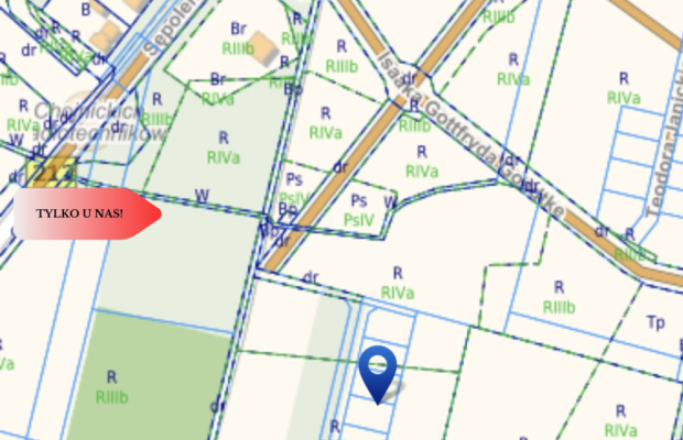 Działka budowlana w świetnej lokalizacji.