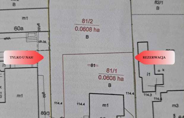 Działka budowlana/Milicka/rezerwacja