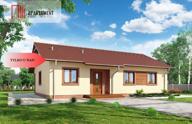 Działka budowlana z pozwoleniem na budowę.