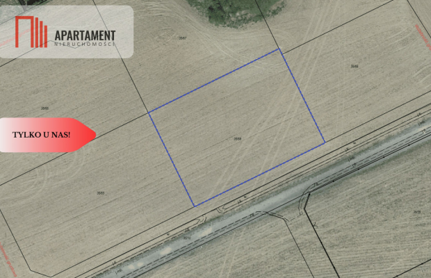 Działka budowlana z pozwoleniem na budowę.