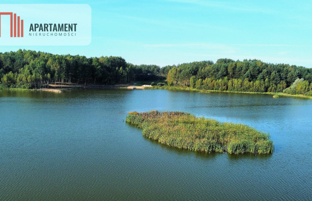 Działki wśród natury las jezioro plaża staw Miastk
