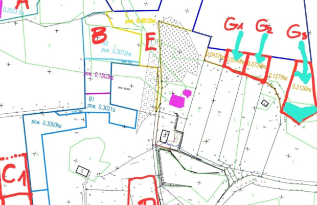 Działki wśród natury las jezioro plaża staw Miastk