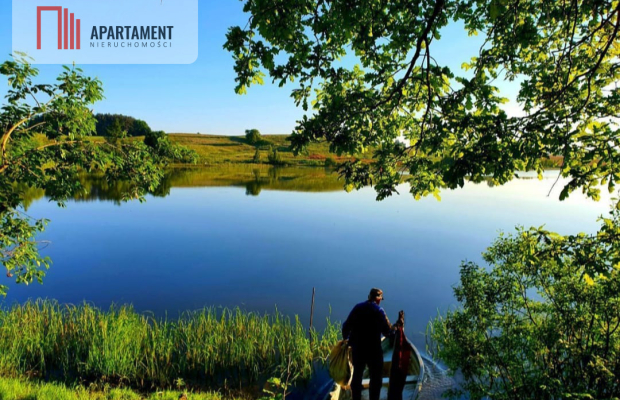 Działki wśród natury las jezioro plaża staw Miastk