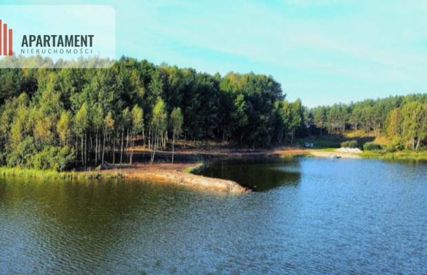 Działki wśród natury las jezioro plaża staw Miastk