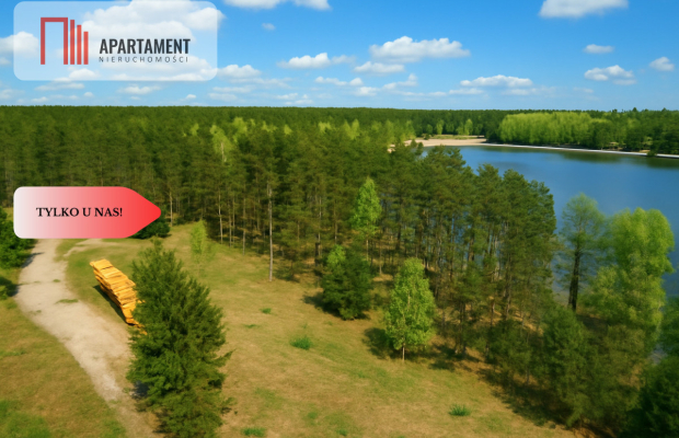 Działki z linią brzegową jeziora pod Toruniem