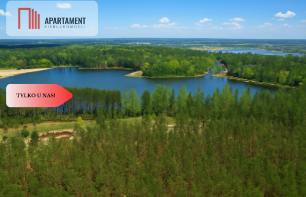 Działki z linią brzegową jeziora pod Toruniem