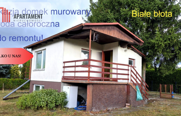 Działka ROD ,domek do remontu  Białe Błota