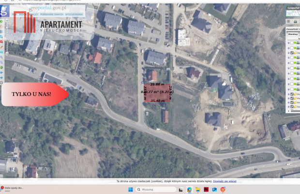 Straszyn – uzbrojona działka w spokojnej okolicy