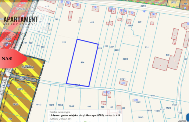 Unikatowa Działka z wydanymi W.Z na 3 domy GARCZYN