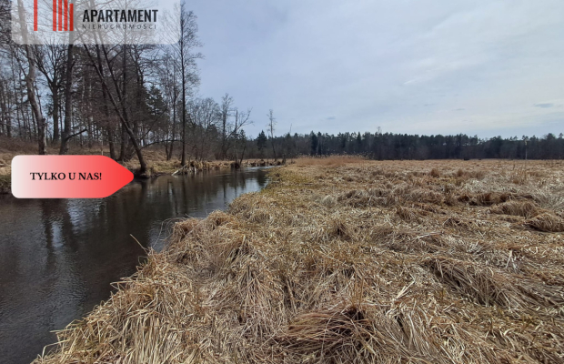 Działka  1,140 ha w lesie, przy rzece Wda-Smolniki