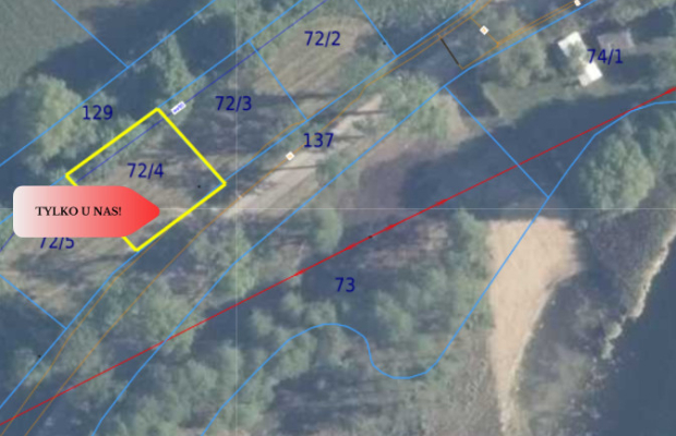 Działka z widokiem na jezioro