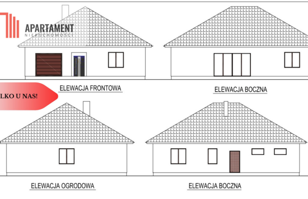 *Działka  z projektem domu ok. Szubina