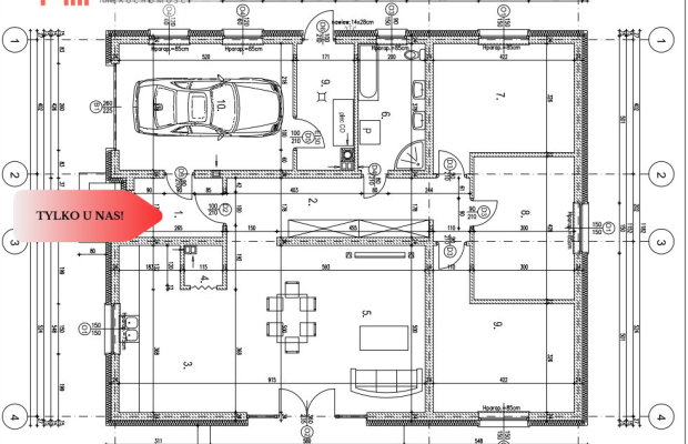 *Działka  z projektem domu ok. Szubina